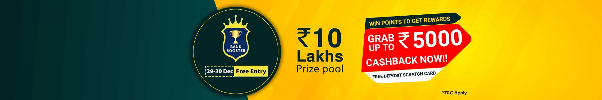 Bank Booster Winner Bonus Contest