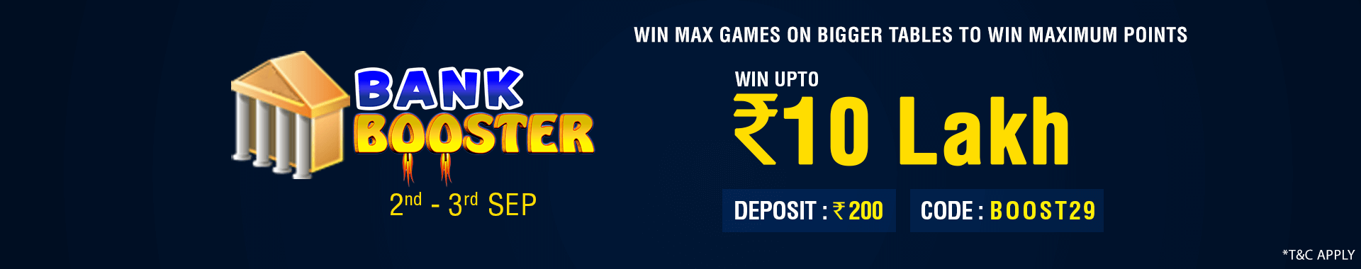 Bank Booster Winner Bonus Contest