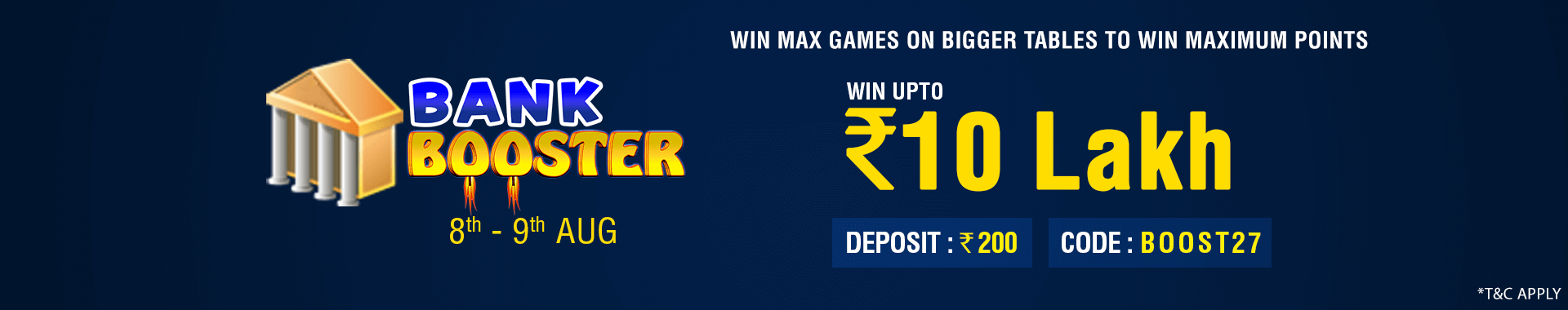 Bank Booster Winner Bonus Contest