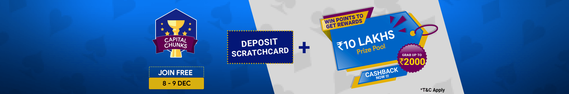 Capital Chunks Winner Cash Back Contest