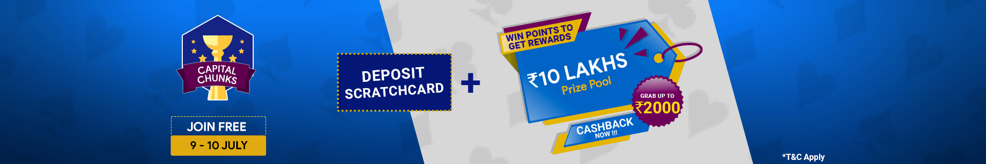 Capital Chunks Winner Cash Back Contest