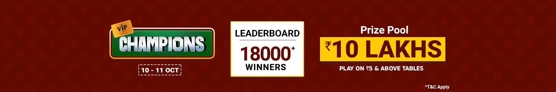 Vip League Leaderboard Contest