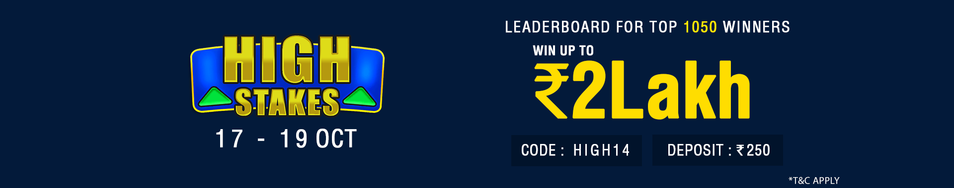 High Stake League Leaderboard Contest