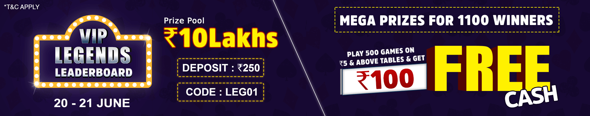 Vip League Leaderboard Contest