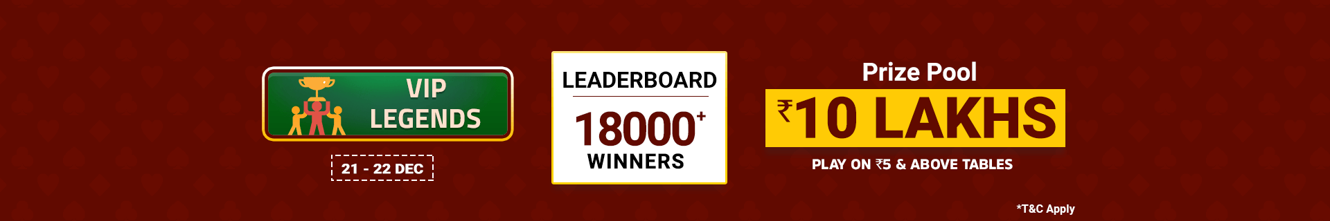 Vip League Leaderboard Contest