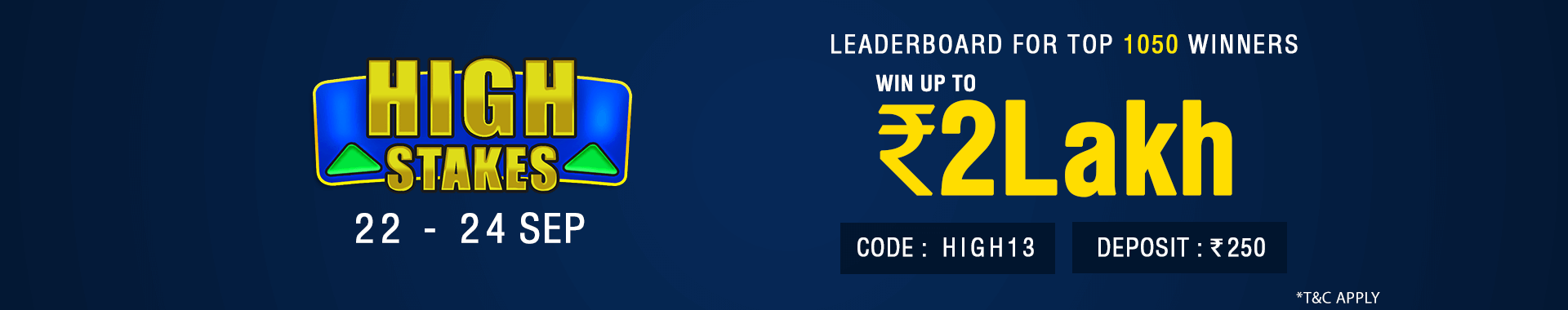 High Stake League Leaderboard Contest