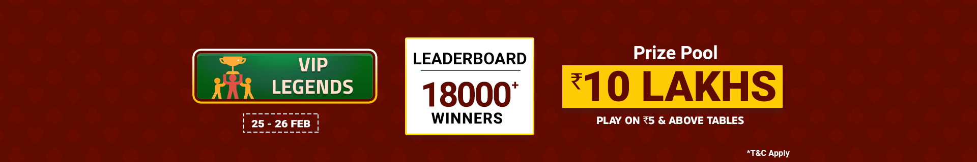 Vip League Leaderboard Contest