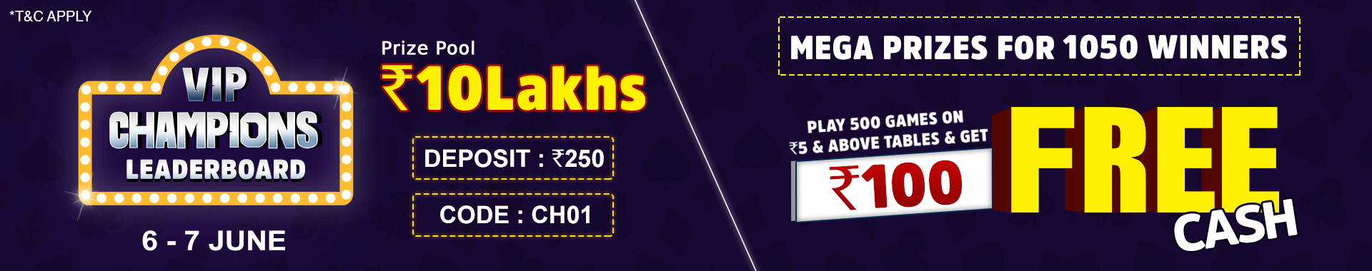Vip League Leaderboard Contest