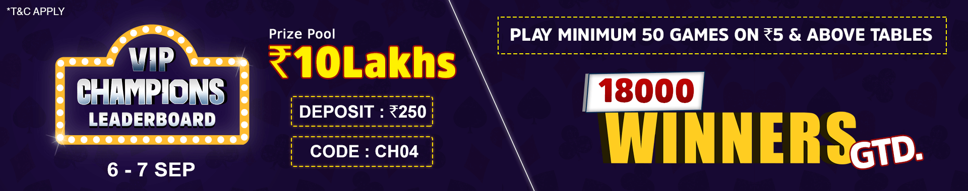 Vip League Leaderboard Contest