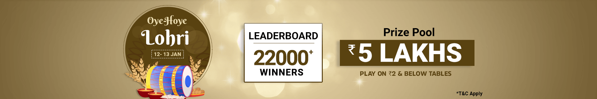Rummy Race Leaderboard Contest