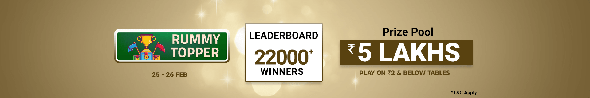 Rummy Race Leaderboard Contest