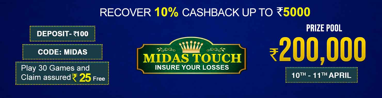 Midas Touch Deposit Cashback