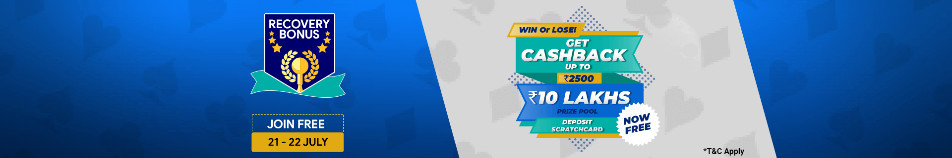 Recovery Bonus Winner Cash Back Contest