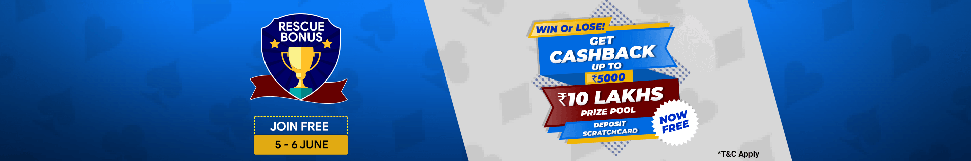 Rescue Bonus Deposit Cashback Contest