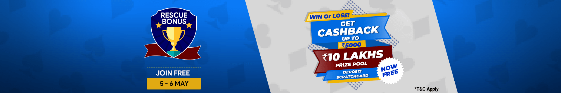 Rescue Bonus Deposit Cashback Contest