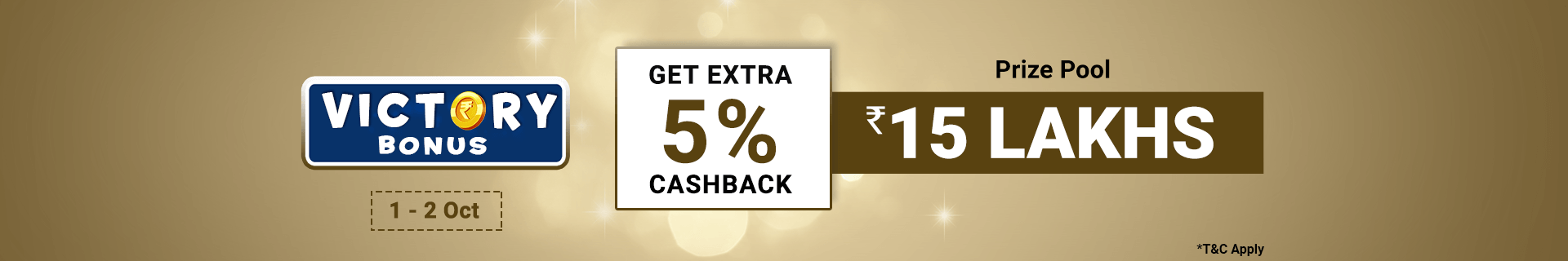 Victory Bonus Winner Cash Back Contest