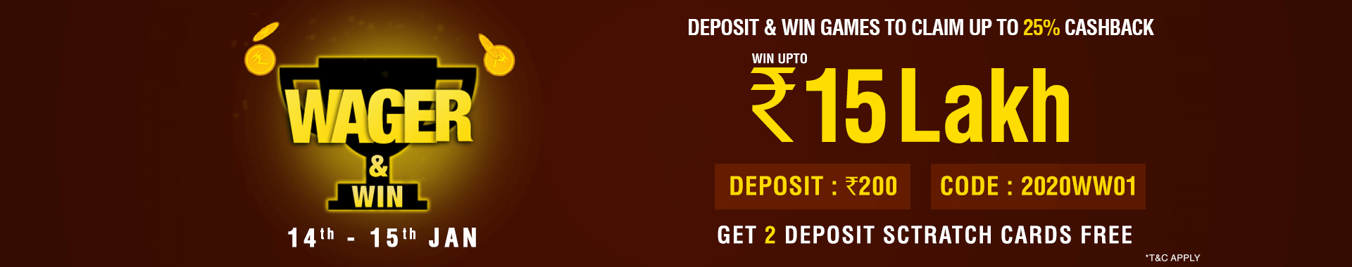 Wager and Win Contest