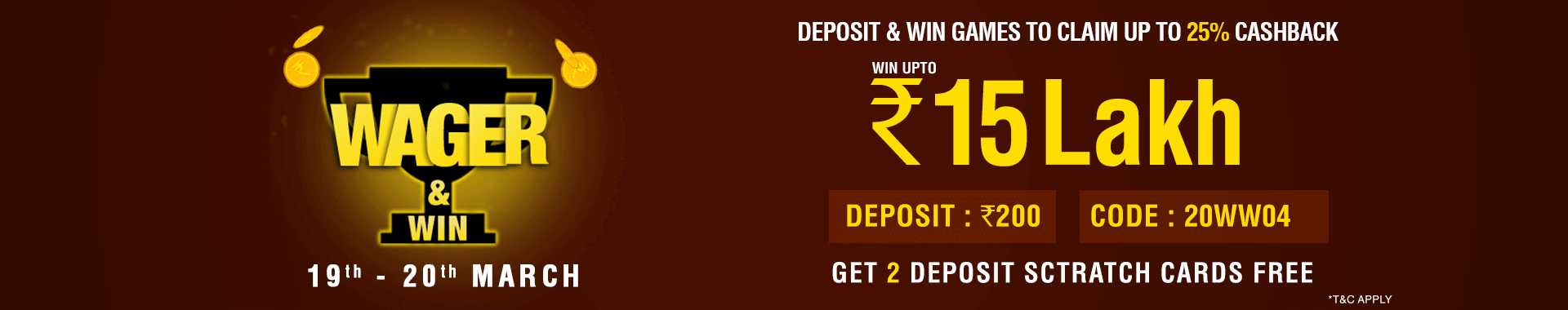 Wager and Win Contest
