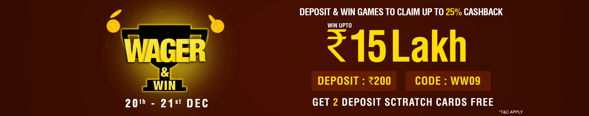 Wager and Win Contest