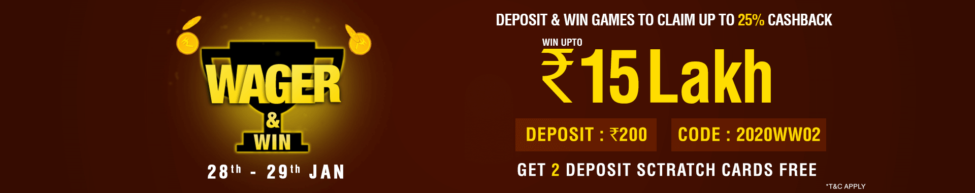 Wager and Win Contest