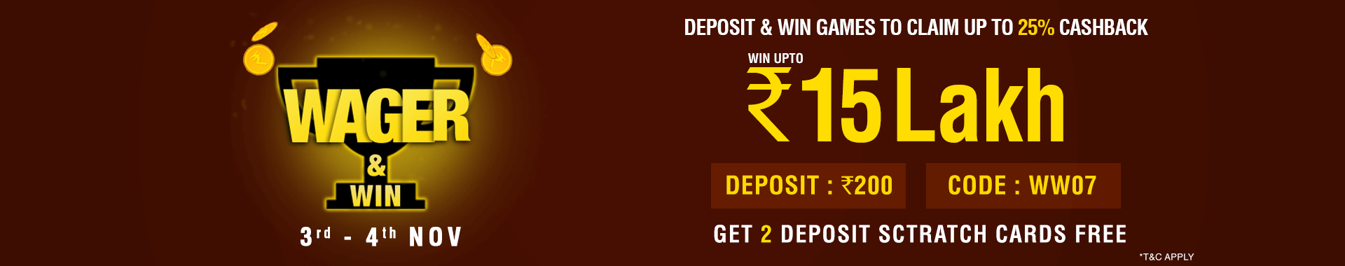 Wager and Win Contest