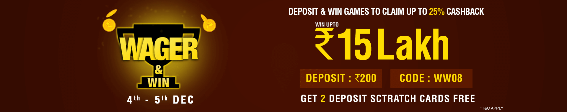 Wager and Win Contest