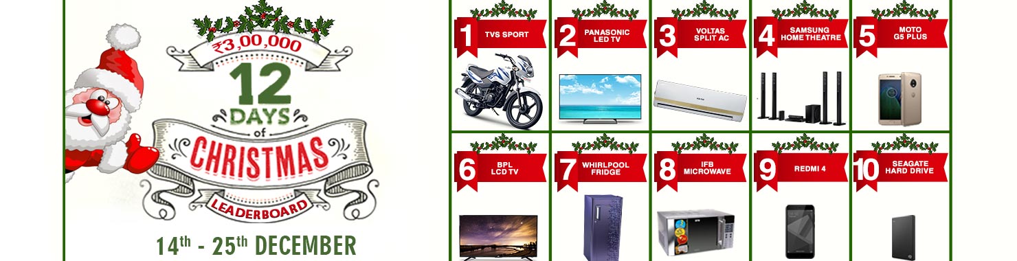 12 Days of Christmas Leaderboard Contest