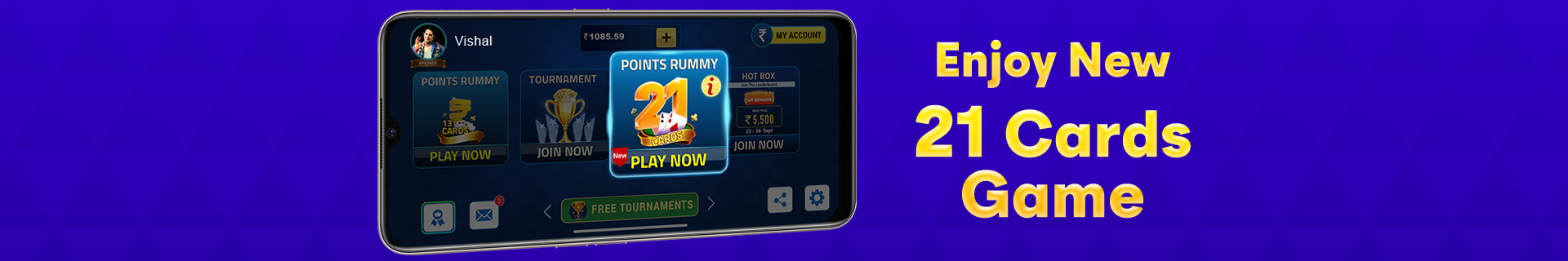 21 Cards Rummy